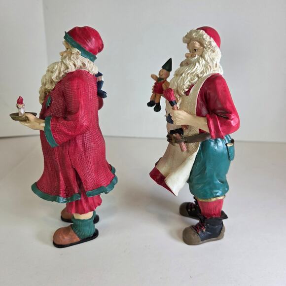 Midwest Importers Santa Pair – Christmas Figurines 9" Holiday Decor - Picture 4 of 13